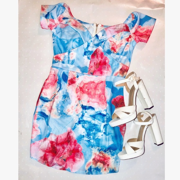 Moving sale! floral off the shoulder dress! - Picture 3 of 3